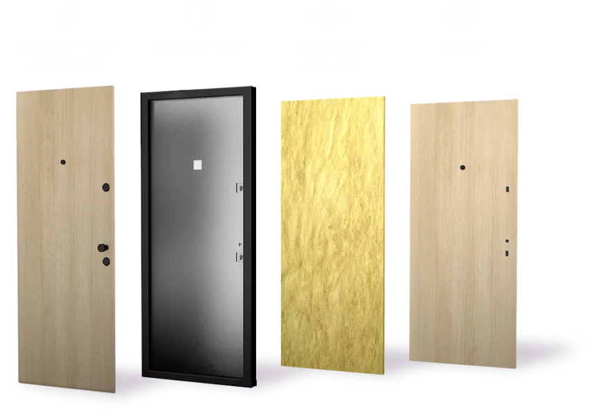 Bezpečnostné dvere Secum – druhá strana